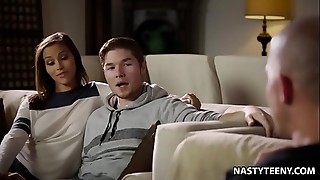 American, Babe, Big boobs, Blowjob, Brunette, Cheating, Cuckold, Cum, Cum on tits, Cumshot