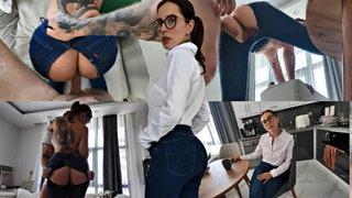 Anal, Big ass, Big boobs, Blowjob, Creampie, Extreme, Jeans, Pov, Rough sex, Step fantasy