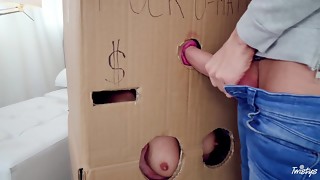 Latina, Russian, Big ass, Big cock, Blowjob, Brunette, Car, Cock, Doggystyle, Gloryhole