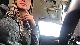 Black and ebony, Blowjob, Car, Cheating, Cum, Cumshot, Ebony, Husband, Lingerie, Milf