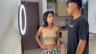 Stepbrother, Amateur, Anal, Big ass, Big boobs, Cum, Cum on tits, Cumshot, Hardcore, Homemade