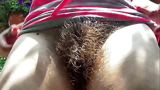 Amateur, Babe, Hairy, Public, Skirt, Clit, Fetish, Outdoor, Pussy, Smoking