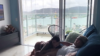 Babe, Babysitter, Beautiful, Big ass, Big boobs, Black and ebony, Brunette, Couch, Cowgirl, Cute