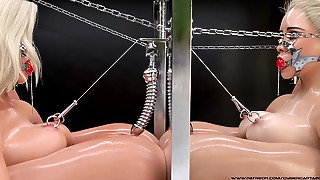 Bdsm, 3d, Bondage, Big boobs, Blonde, Femdom, Fetish, Lingerie, Mature, Punishment