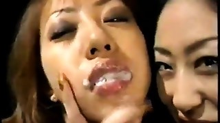 Asian, Beautiful, Cumshot, Kissing
