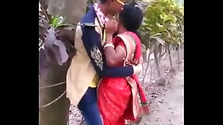 Aunty, Indian, Kissing, Mature, Passion, Public, Public nudity