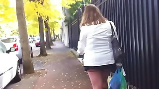 Amateur, Fetish, Public, Public nudity, Skirt, Stockings, Upskirt, Voyeur