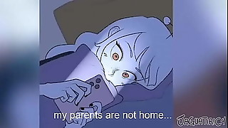 Anime, Big boobs, Boyfriend, Cartoon, Couple, Cum, Cum on tits, Cumshot, Cute, Friend