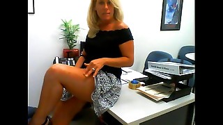 Amateur, Big boobs, Cunnilingus, Dildo, Horny, Lingerie, Masturbation, Milf, Office, Orgasm