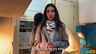 Anal, Big ass, Blowjob, Cum, Cumshot, Pov, Public, Public nudity, Reality, Train