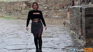 Babe, Big ass, Big boobs, Blowjob, Pov, Public, Public nudity, Sex, Stranger