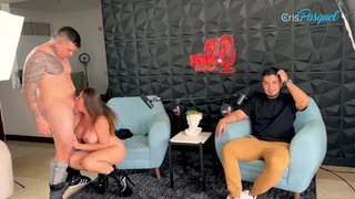 Big ass, Big boobs, Big cock, Blonde, Blowjob, Handjob, Latina, Sauna