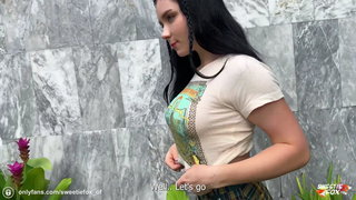 Student, Teen, Fucking, Brunette, Public, Ass to mouth, Big ass, Big boobs, Blowjob, Cowgirl