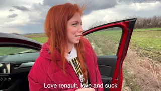 Russian, Stranger, Pov, Reality, Blowjob, Car, Cum, Cum in mouth, Cumshot, Deepthroat