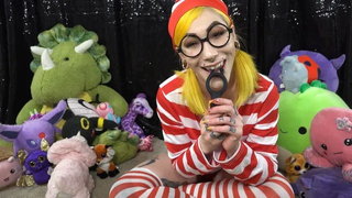 Cock, Cosplay, Glasses, Joi, Lingerie, Sex toys