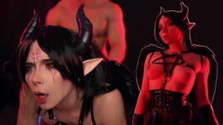 Babe, Big ass, Big boobs, Blowjob, Brunette, Cosplay, Cowgirl, Creampie, Deepthroat, Fucking