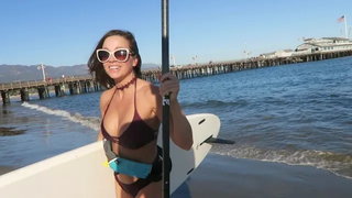 Beach, Bikini, Fetish, First time, Outdoor, Public, Public nudity, Work