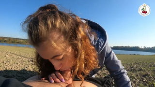 Babe, Big ass, Big boobs, Blowjob, Cum, Cum on tits, Cumshot, Interracial, Pov, Public