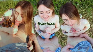 18yo, Amateur, Blowjob, Brunette, Cum, Cumshot, First time, Innocent, Old and young, Orgasm