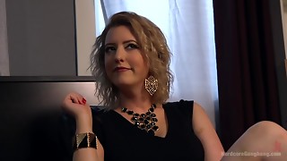 Double penetration, Casting, Hairy, Group sex, Anal, Bdsm, Blonde, Cum, Cumshot, Fetish