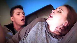 Blonde, Couch, Doggystyle, Fucking, Hardcore, Passion, Pornstar, School, Step fantasy, Stepbrother