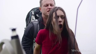 Russian, Petite, 18yo, Babe, Big cock, Blowjob, Brunette, Cfnm, Cock, Cum