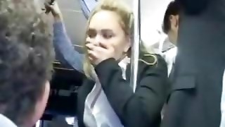 Bus, Babe, Blonde, Cute, Extreme, Fingering, Secretary