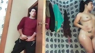 Bathroom, Bbw, Big ass, Big cock, Blowjob, Chubby, Cock, Curvy, Fucking, Hidden cams
