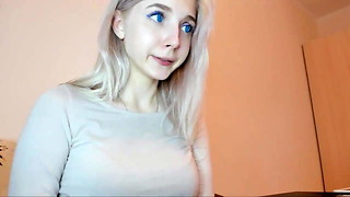 Blonde, Lingerie, Orgasm, Sex, Sex toys, Webcam