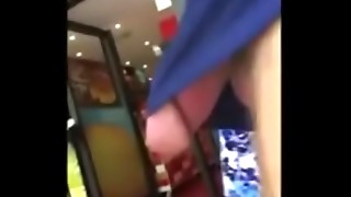 Flashing, Public, Short, Big cock, Cock, Nude, Public nudity