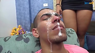 Brazilian, Face sitting, Stepmom, Femdom, Big boobs, Brunette, Fetish, Fucking, Group sex, Latina