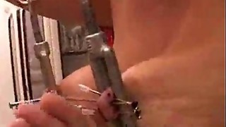 Piercing, Extreme, Nipples, Punishment, Bdsm, Big boobs, Bondage