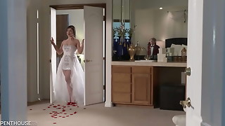 Blowjob, Bride, Doggystyle, Hottie, Lingerie, Stockings