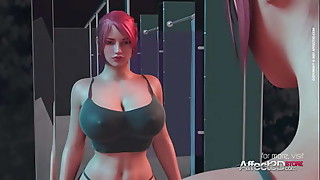 Cartoon, 3d, Anime, Babe, Big boobs, Fucking, Hardcore, Hentai, Lesbian, Redhead