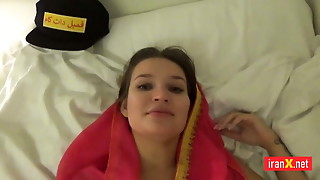 Hijab, Arab, 18yo, Amateur, Blonde, Blowjob, Cum, Cumshot, Doggystyle, Fucking