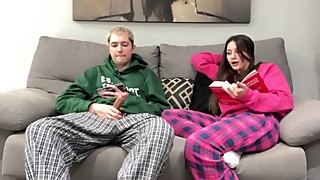 Parody, College, Babe, Beautiful, Big cock, Brunette, Cock, Cute, Daddy, Handjob
