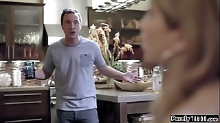 Babysitter, Big boobs, Big cock, Blonde, Blowjob, Boyfriend, Cheating, Cock, Creampie, Fucking