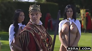 Anal, Big boobs, Brunette, Car, Fucking, Hardcore, Pornstar, Slut, Threesome