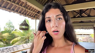 18yo, Amateur, Bathroom, Beautiful, Blowjob, Brunette, Bukkake, Cum, Cum on tits, Cumshot