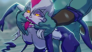 Cartoon, Game, Hentai, Monster, Parody, Double penetration, Sloppy, Big cock, Blowjob, Fucking