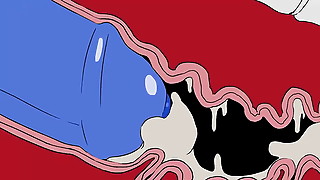 Cartoon, Anime, Big cock, Hentai, Anal, Big ass, Big boobs, Cock, Creampie, Cum