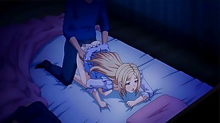 Anime, Cartoon, Sleeping, Teen, Stepsister, Hentai, Babe, Blonde, Blowjob, Creampie
