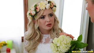 Big boobs, Blonde, Bride, Milf, Stockings, Teen, Threesome