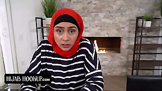 Arab, Stepmom, Hijab, Big boobs, Big cock, Blowjob, Cum, Cum on tits, Cumshot, Fucking